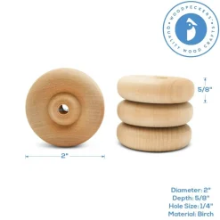Classic Mini Wood Wheels, Multiple Sizes Available, Craft | Woodpeckers