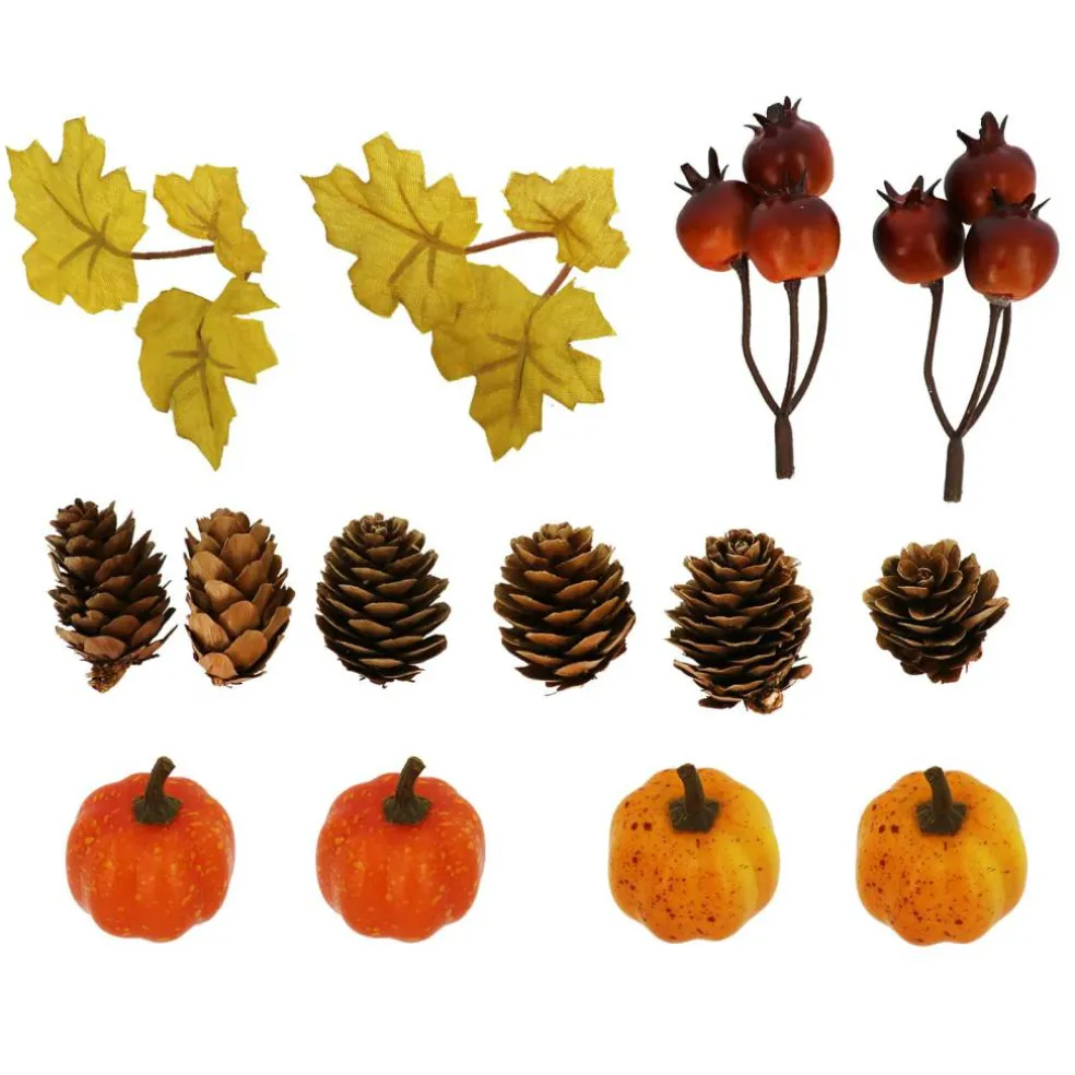 Classic Pinecone, Pumpkin, Berry & Maple Leaves Decorative Components by Ashland®