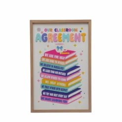 Class Rules! 13" x 19.75" Classroom Agreement Wall Décor by B2C™