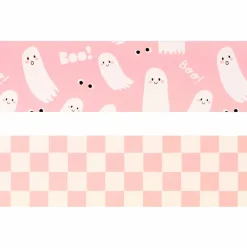 Class Rules! 2.25" x 18" Pink & White Ghost Die-Cut Border Set by B2C™