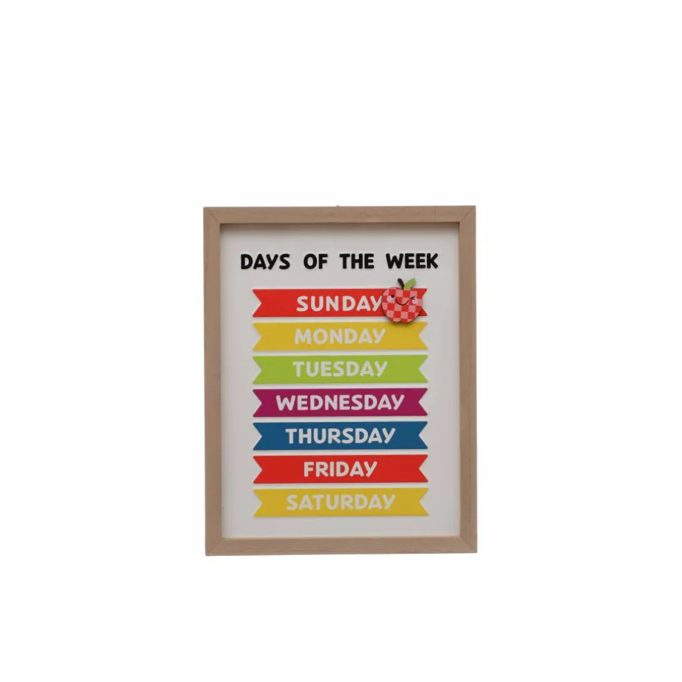 Class Rules! 9.75" x 12.5" Weekdays with Magnet Wall Décor by B2C™