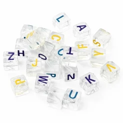 Clear Acrylic Alphabet Beads, 26ct. by Creatologyâ„¢
