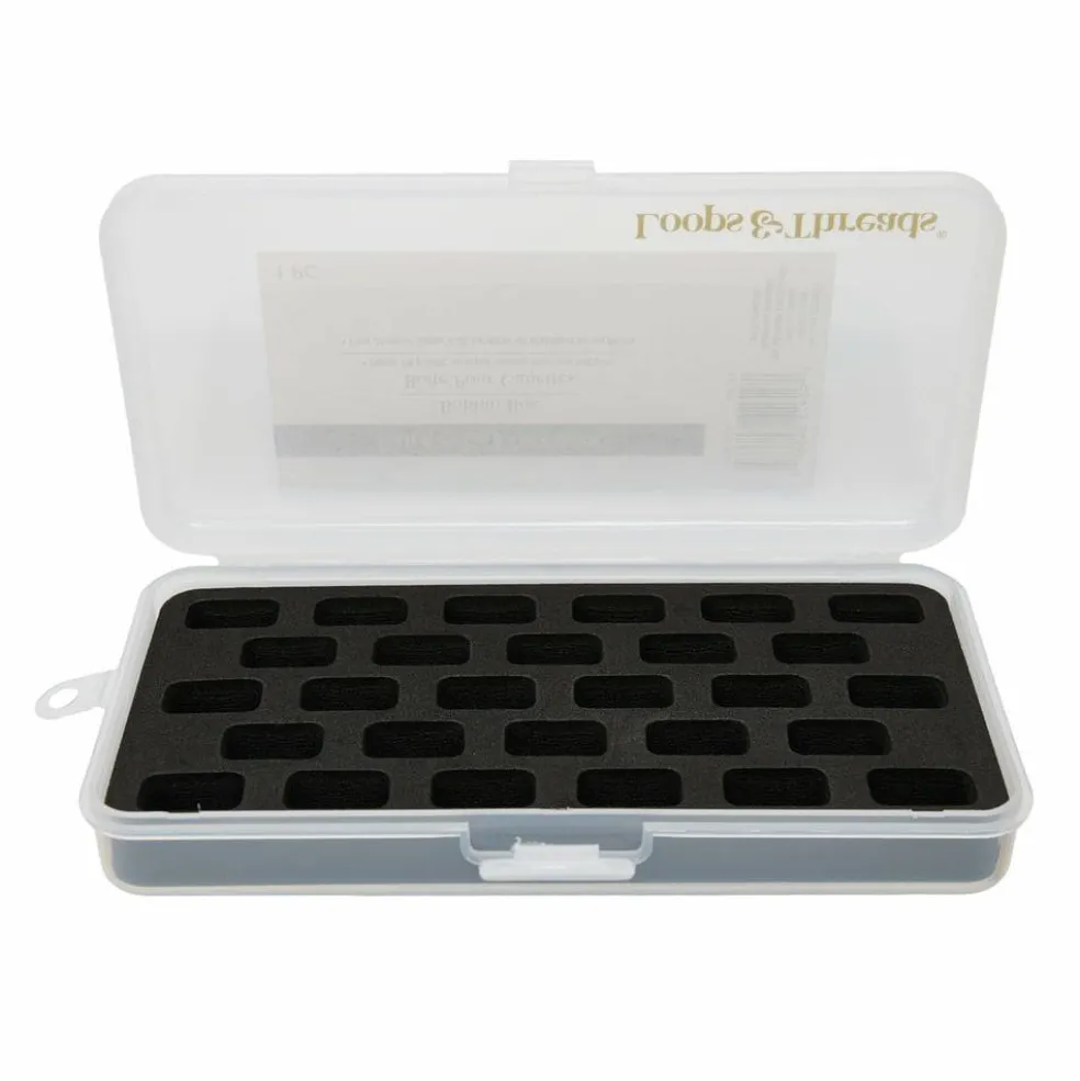 Clear 28-Bobbin Plastic Storage Box by Loops & Threads®