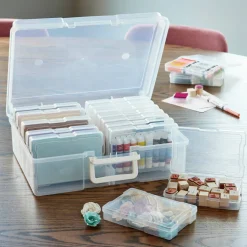 Clear 16 Case Photo & Craft Keeper by Simply Tidy®