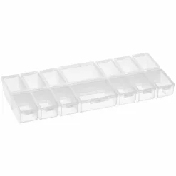 Clear 14-Compartment Flip Top Bead Organizer by Bead Landing™
