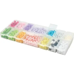 Clear 14-Compartment Flip Top Bead Organizer by Bead Landing™