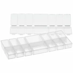 Clear 14-Compartment Flip Top Bead Organizer by Bead Landing™