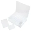 Clear 16-Compartment Flip-Top Box Plastic Jewelry Organizer by Bead Landing™