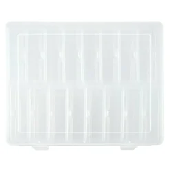 Clear 16-Compartment Flip-Top Box Plastic Jewelry Organizer by Bead Landing™