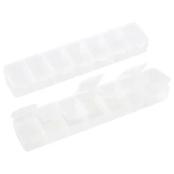 Clear 7-Compartment Jewelry Storage Boxes, 3ct. by Bead Landing™