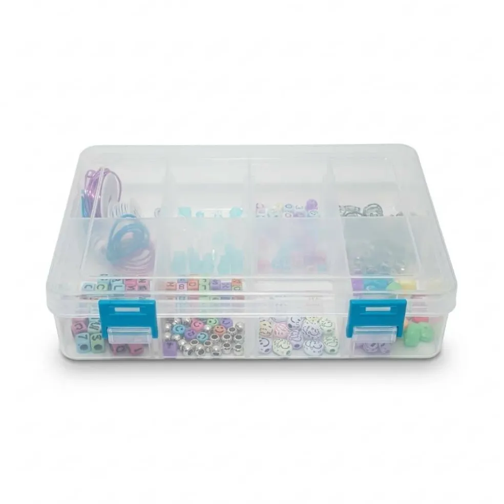 Clear 8-Compartment Storage Box by Bead Landing™