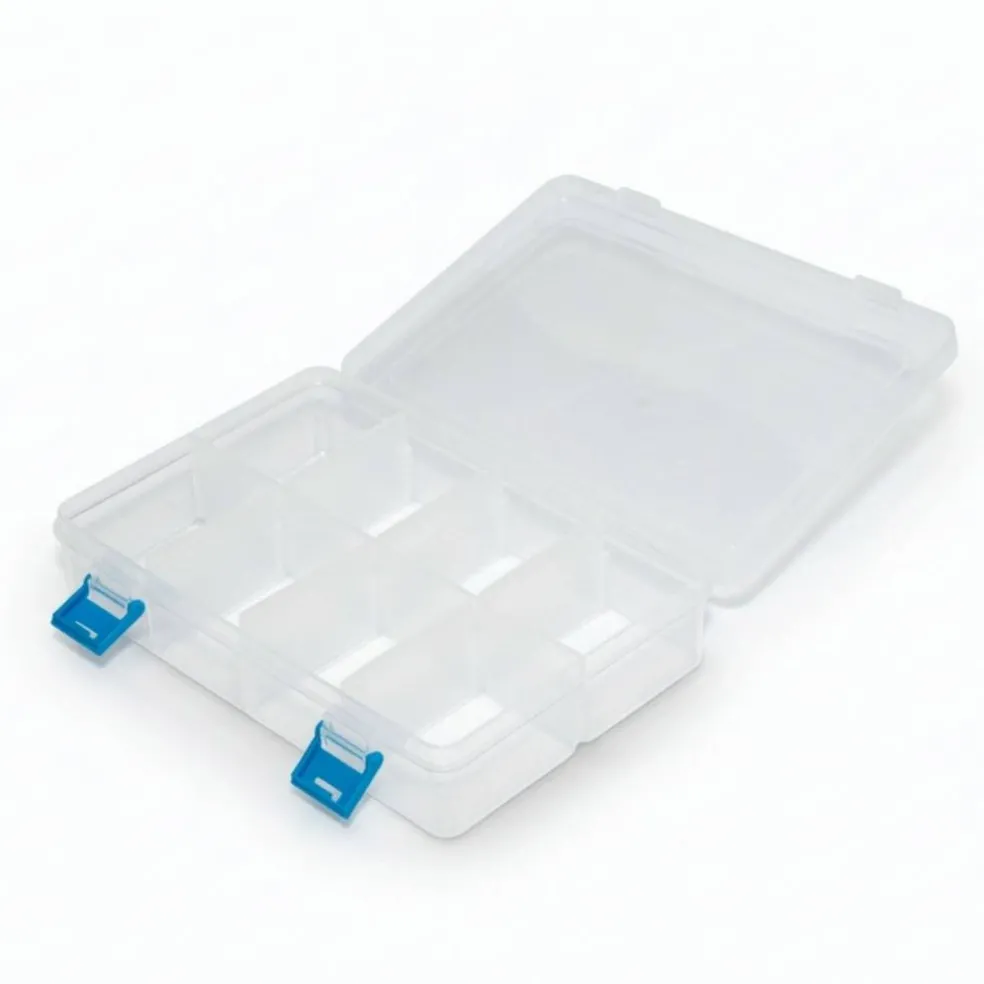Clear 8-Compartment Storage Box by Bead Landing™