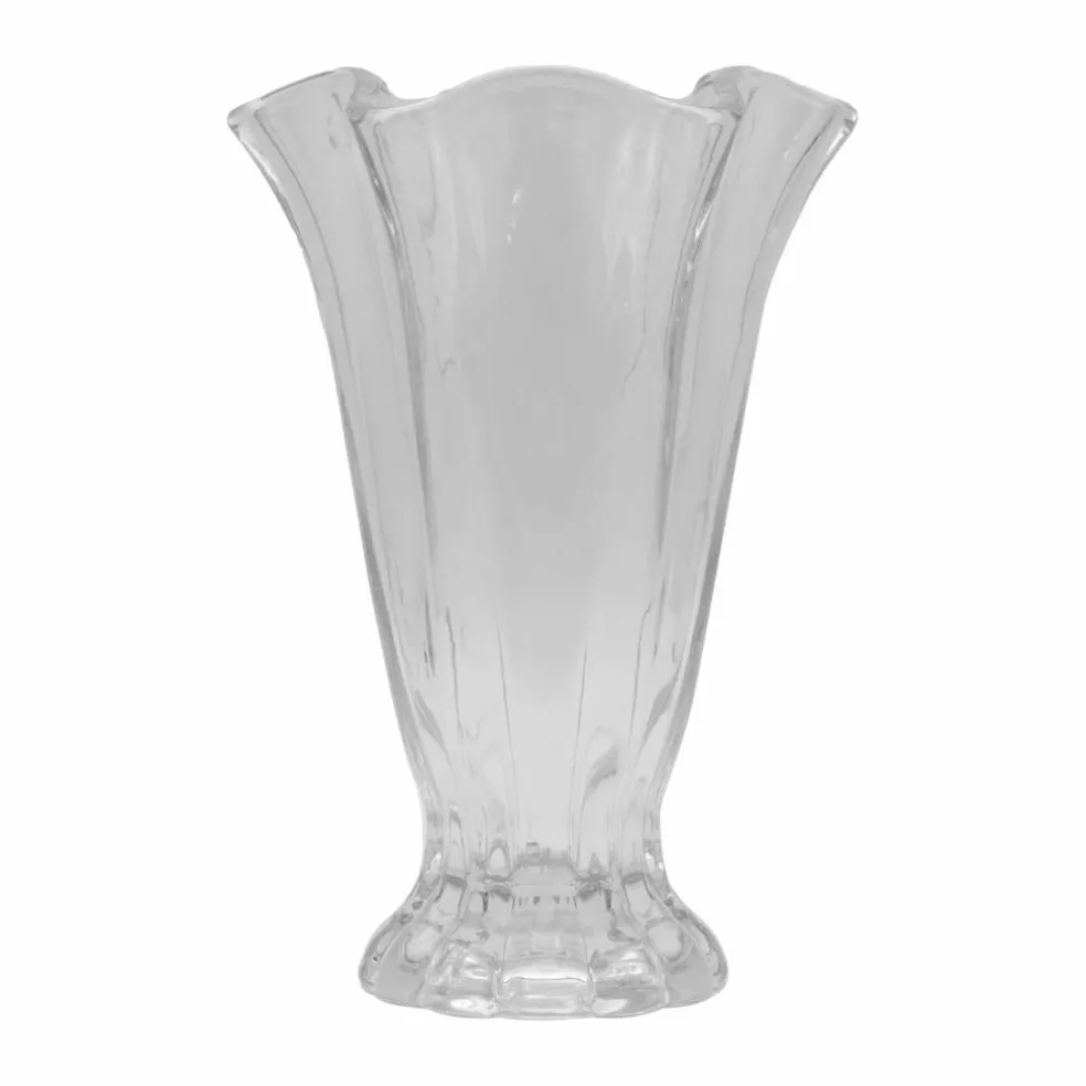 8.5" Clear Fluted Tulip Glass Vase by Ashland®