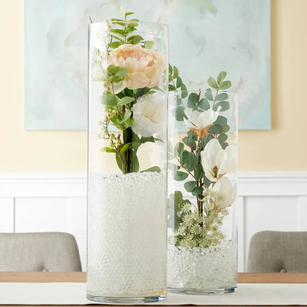 24" Clear Glass Cylinder Vase by Ashland®