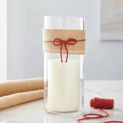 12" Clear Glass Cylinder Vase by Ashland®