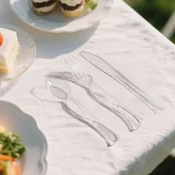 Clear Mixed Plastic Cutlery, 120ct. by Celebrate It™