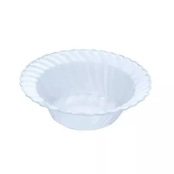 10 Clear 5 oz Flared Plastic Dessert Ice Cream Bowls Party Events Decorations