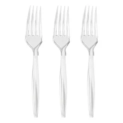 Clear Plastic Disposable Forks (1000 Forks)