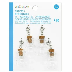 Clear Potion Bottle Charms, 4ct. by Creatologyâ„¢