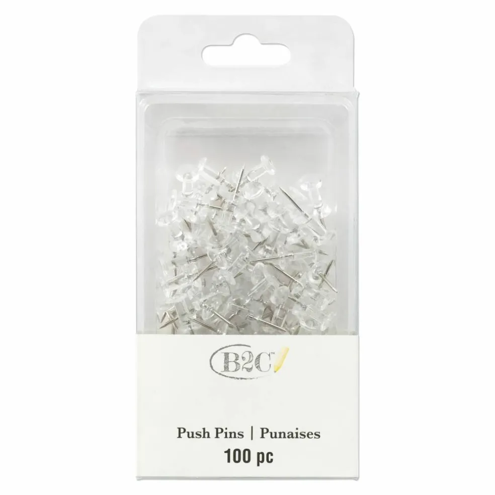 Clear Pushpins by B2C®, 100ct.