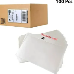 Clear Self-Adhesive Top Loading Packing List Shipping Label Envelopes Pouches 7.5