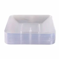 5" Clear Square Plates, 20ct. by Celebrate It™