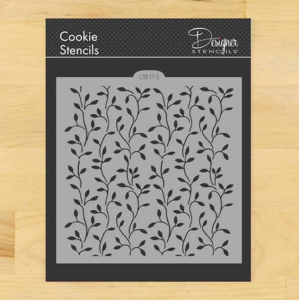 Climbing Vine Cookie & Craft Stencil | CM193 by Designer Stencils | Cookie Decorating Tools |