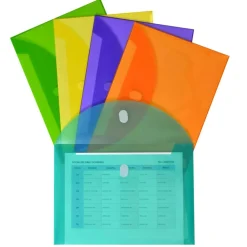 C-LineĀ® Assorted Colors XL Reusable Envelopes, Pack of 10