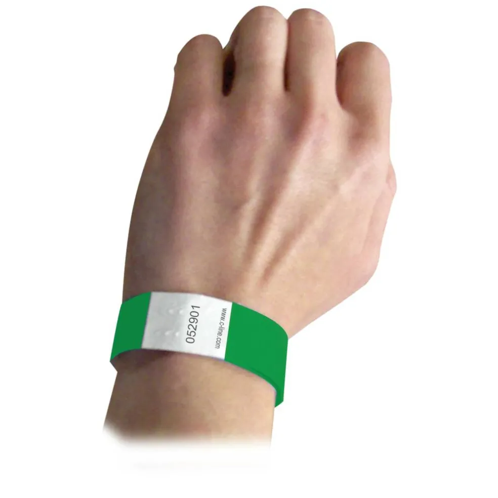 C-Line® DuPont™ Tyvek® Security Wristbands, Pack of 100