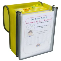 C-Line® Letter Size 7-Pocket Vertical Backpack File