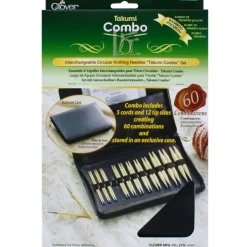 Clover Interchangeable Circular Knitting Needles Takumi Combo Set