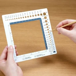 Clover Swatch Ruler & Needle Gauge