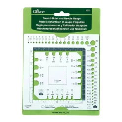Clover Swatch Ruler & Needle Gauge