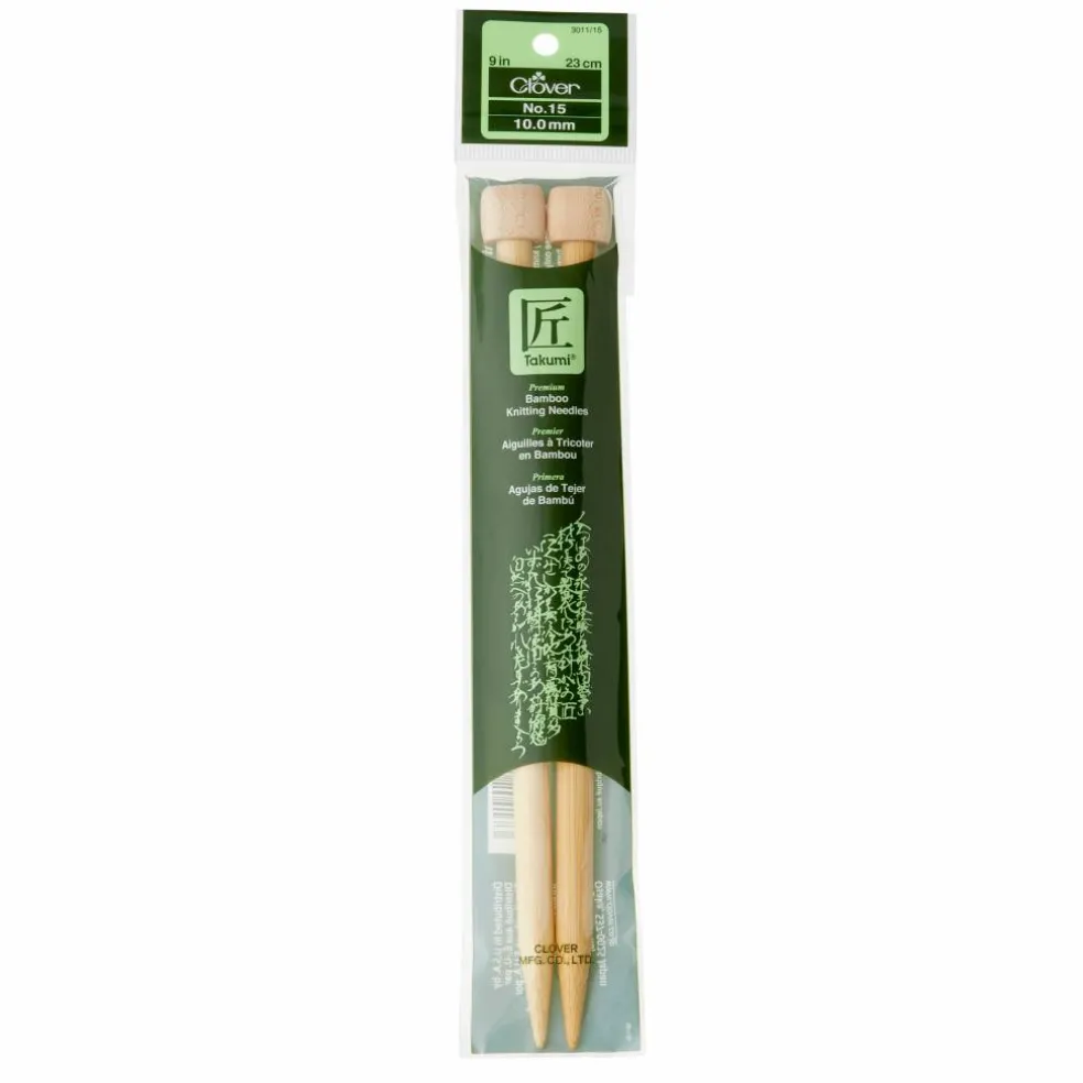 Clover Takumi® 9" Bamboo Knitting Needles