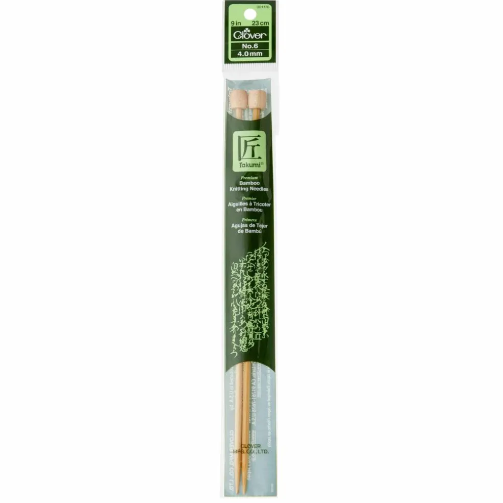 Clover Takumi® 9" Bamboo Knitting Needles