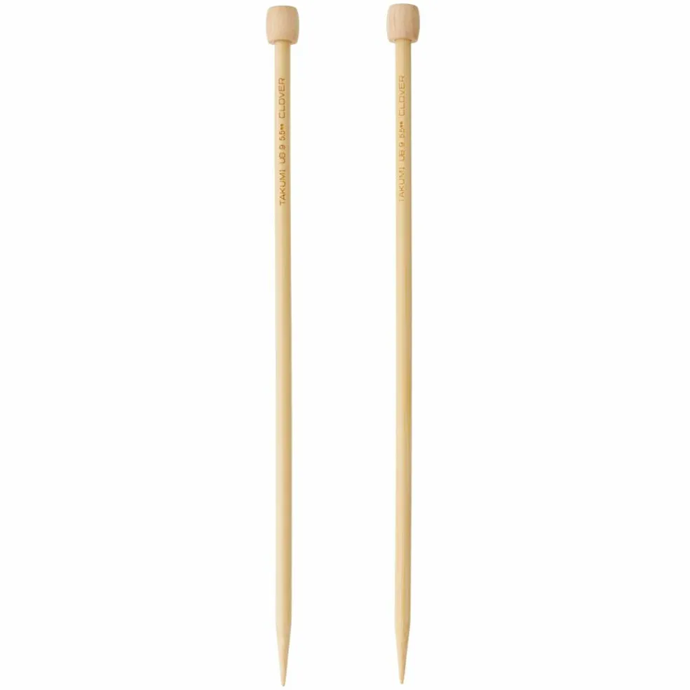 Clover Takumi® 9" Bamboo Knitting Needles