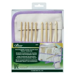 Clover TakumiĀ® Interchangeable Tunisian Crochet Hook Combo Set