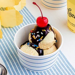 Cobalt Frenchie Striped Treat Cups - Pack of 16 Paper Treat Cups