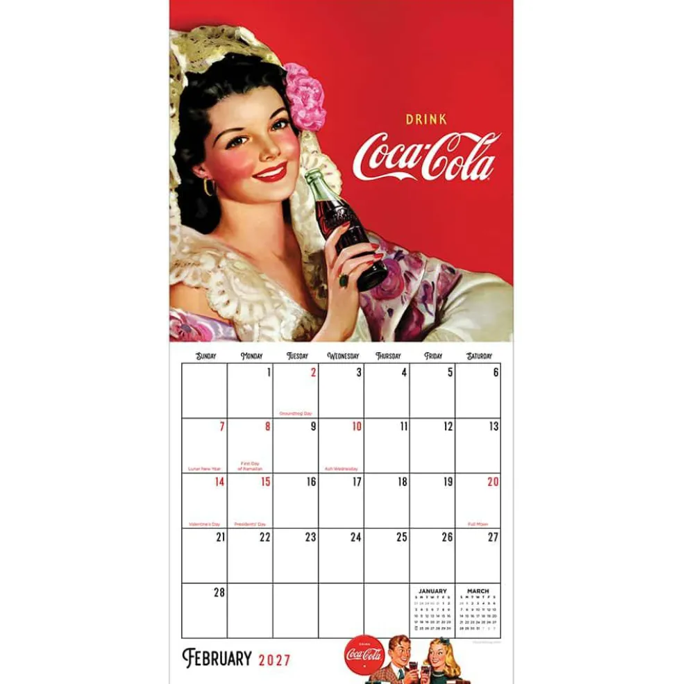 2027 Coca-Cola Mini Calendar