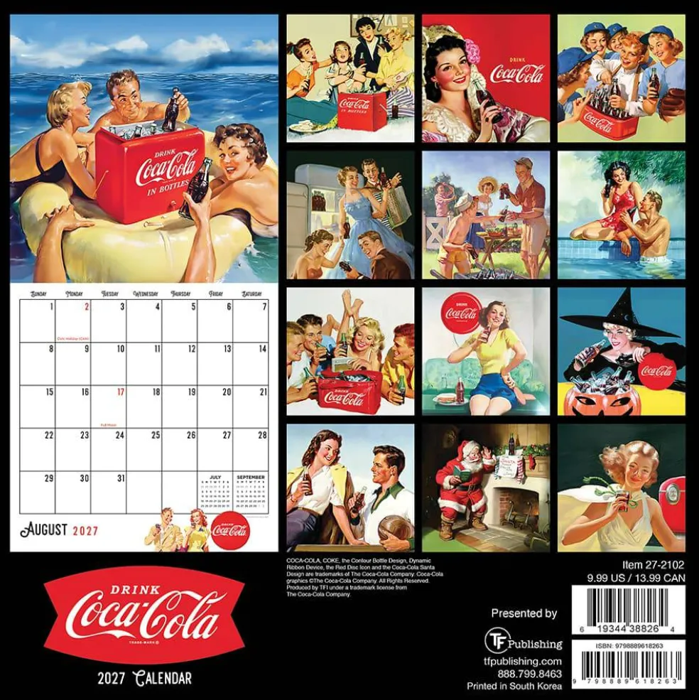 2027 Coca-Cola Mini Calendar
