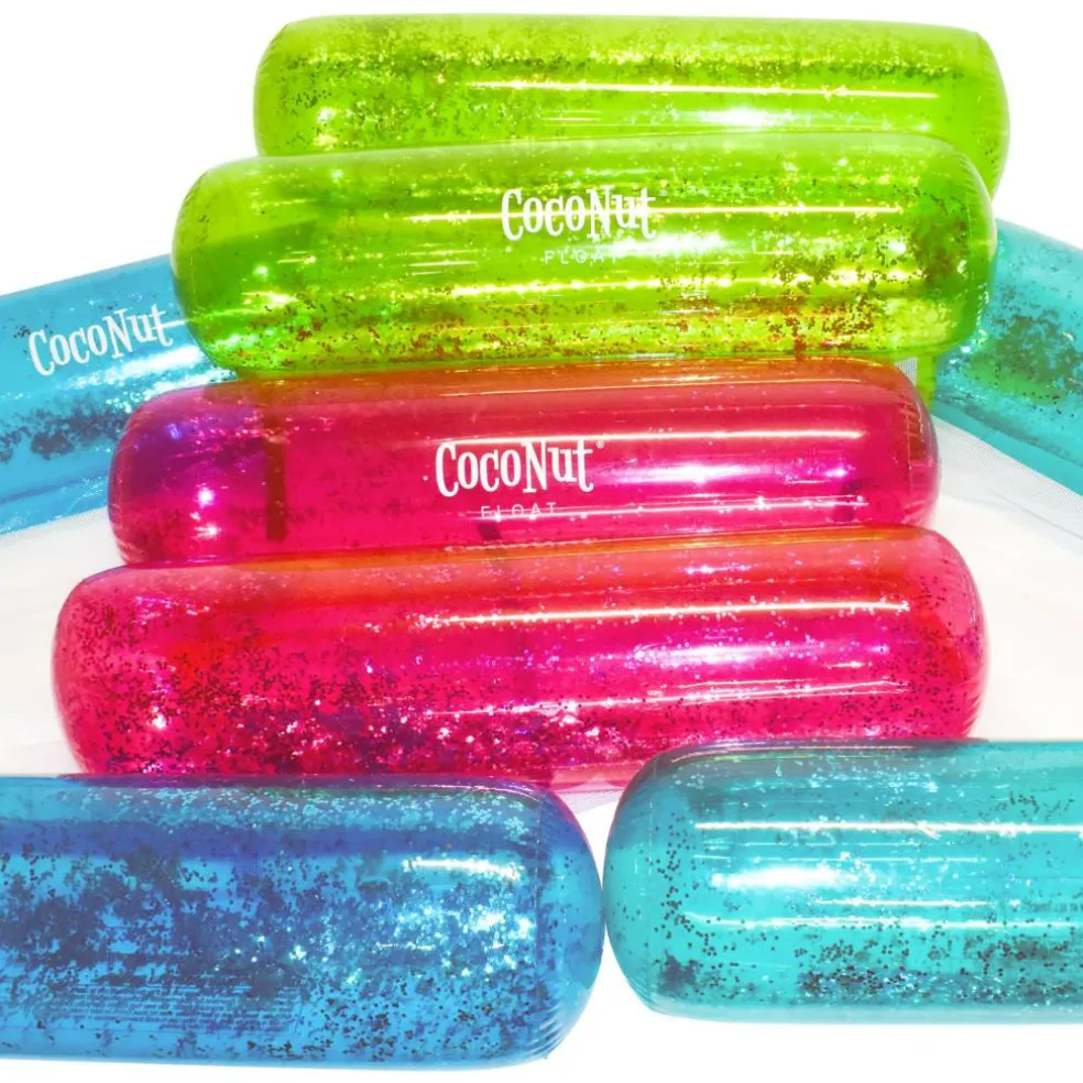 CocoNut Float 4ft. Aqua Glitter Hammock Pool Lounger