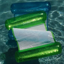 CocoNut Float 4ft. Blue Glitter Hammock Pool Lounger