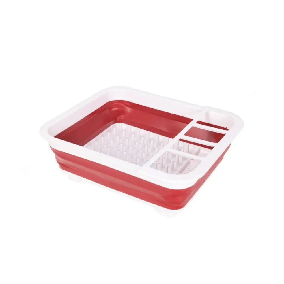 Collapsible Plastic Dish Rack - 3 Colors