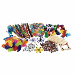 Colorations Classroom Crafting Starter Set, 17 Craft Items Included