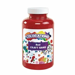 Colorations Colorful Vibrant Red Sand 22 oz Jar