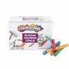 Colorations Dustlite Colored Chalk, 100-Piece Multicolor Bulk Pack