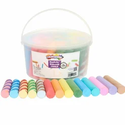 Colorations Jumbo Sidewalk Chalk, 50 Pieces, 4