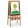 Colorations Premium Art Easel, Magnetic Dry Ease Board, Chalkboard