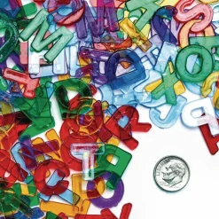 Colorations Translucent Multi-Color Uppercase Letters, Transluscent Plastic