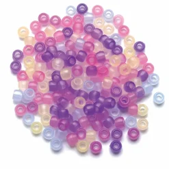 Color Change Clear Pony Beads, 8mm by Creatology™